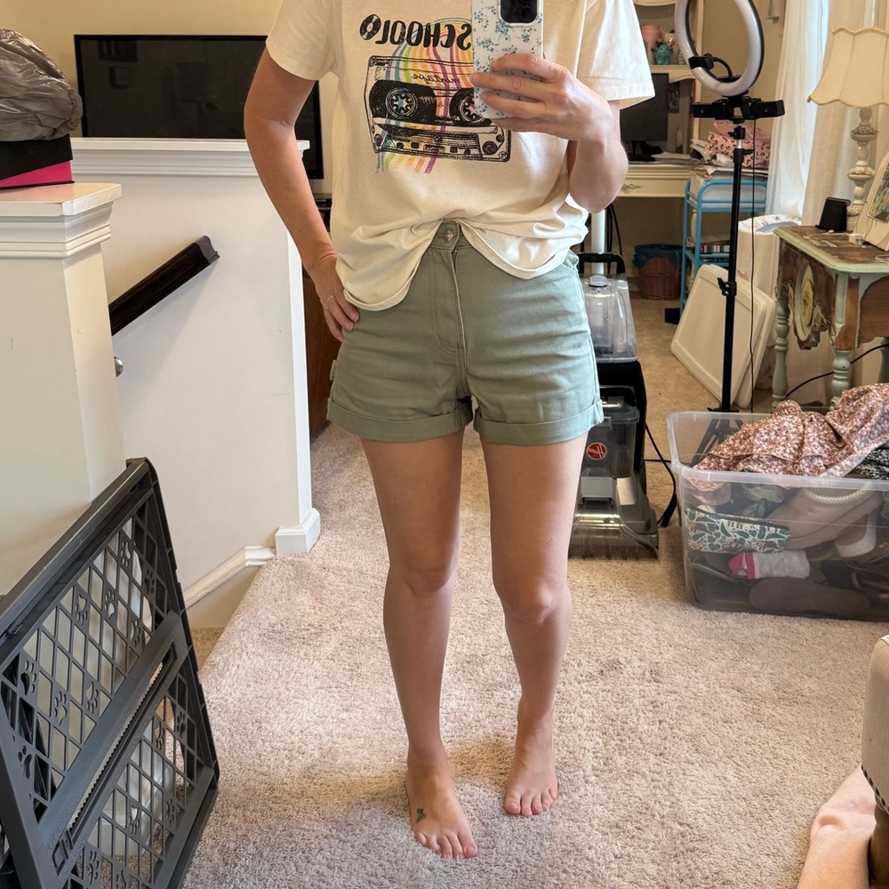 H&M Women's Olive Green Shorts